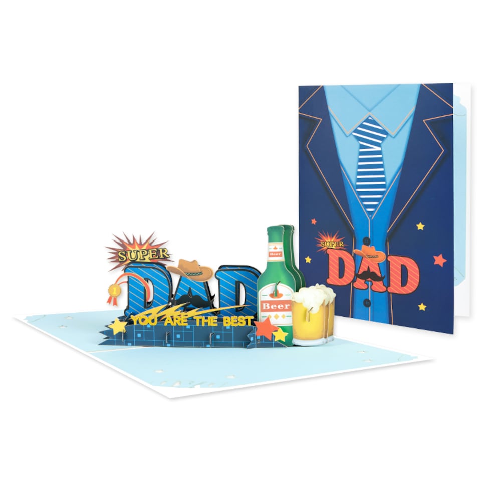 image 1 of Star of the Day 3D Pop Up Father’s Day Card