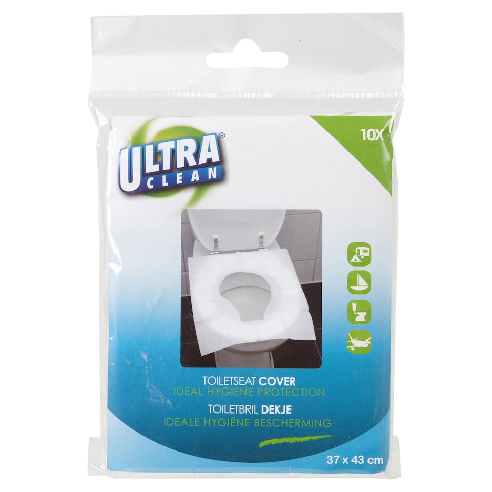 image 1 of Flushable Disposable Toilet Seat Covers | White | 10