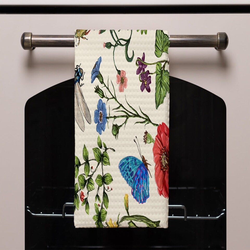 image 1 of Flowers & Insects (Kitchen Towel)
