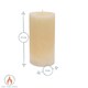 image 3 of Nicola Spring Round Vanilla Pillar Candles - 140 Hours - Cream - Pack of 3 | Cream | Beige