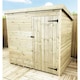 image 1 of 4 x 4 WINDOWLESS Garden Shed Pressure Treated T&G PENT Wooden Garden Shed + Single Door (4' x 4' / 4ft x 4ft) (4x4)