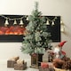 image 2 of HOMCOM 1.2m Prelit Christmas Tree with 100 Warm White LED Lights and 8 Modes