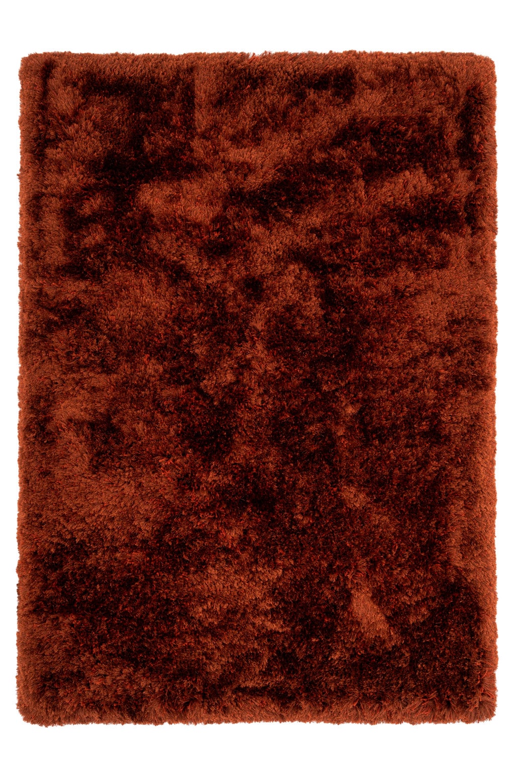 Terracotta Soft Shaggy Fluffy Living Area Rug | Orange | Terracotta | 120cm x 170cm