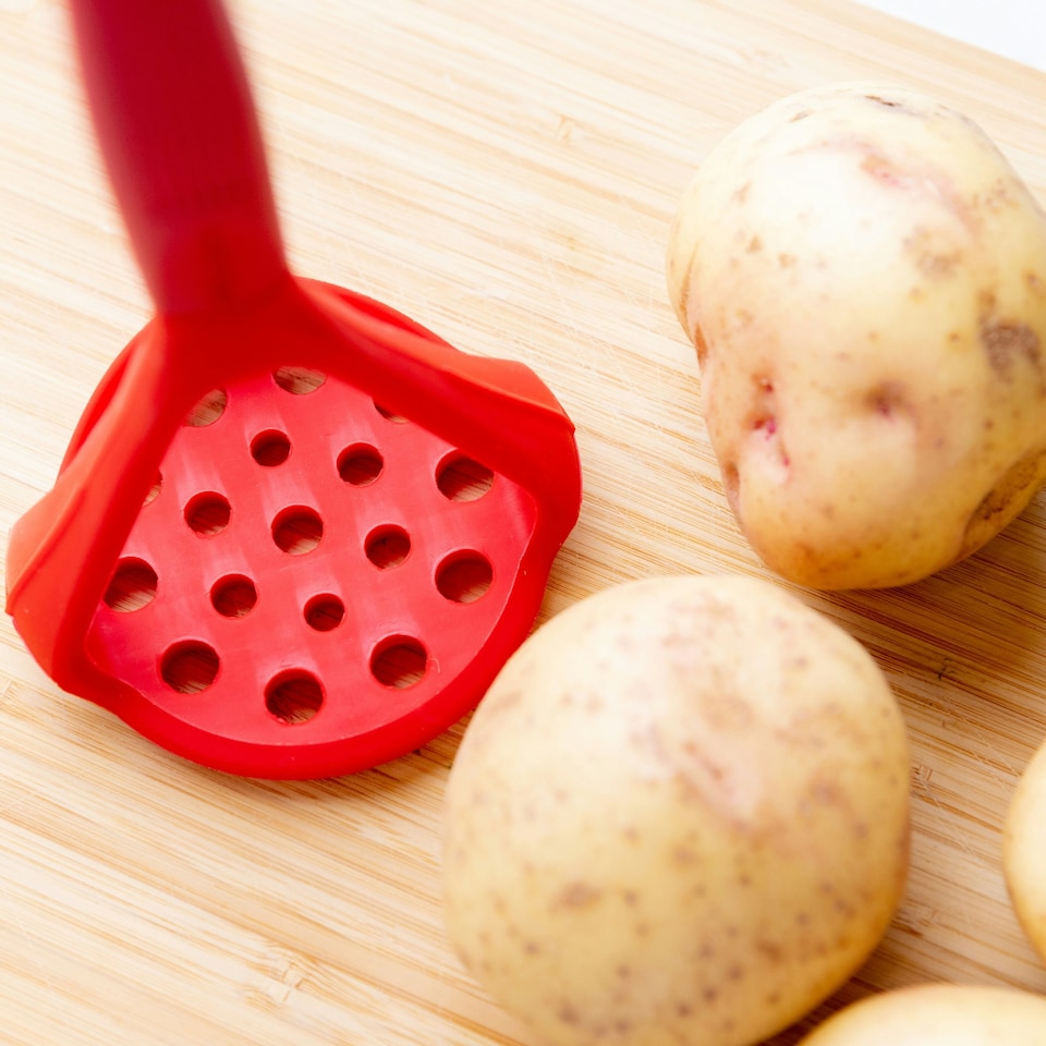 image 1 of Colourworks Masher Red Silicone Non-Stick