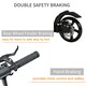 image 4 of HOMCOM Teens Adult Kick Scooter Fold Adjust 14+ w/ Rear Dual Brake System Black