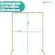 image 2 of Rectangle Arch Backdrop Stand, Garden Arbors - 150cm x 200cm