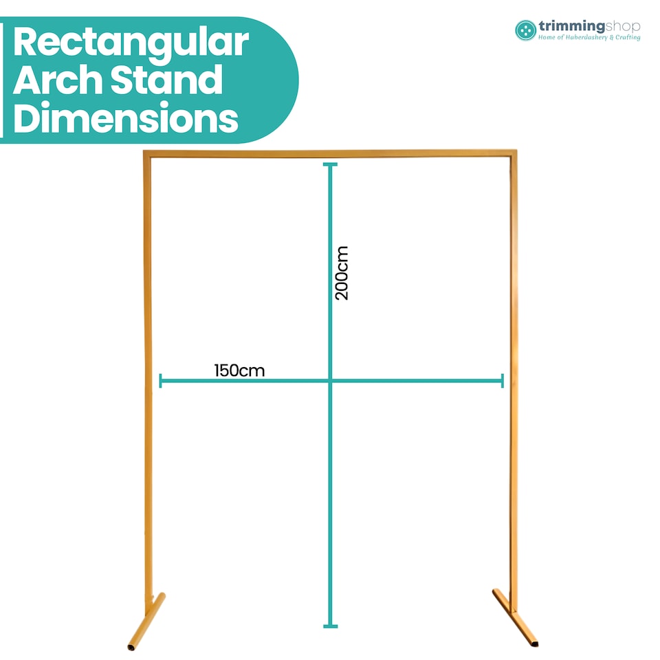 image 1 of Rectangle Arch Backdrop Stand, Garden Arbors - 150cm x 200cm