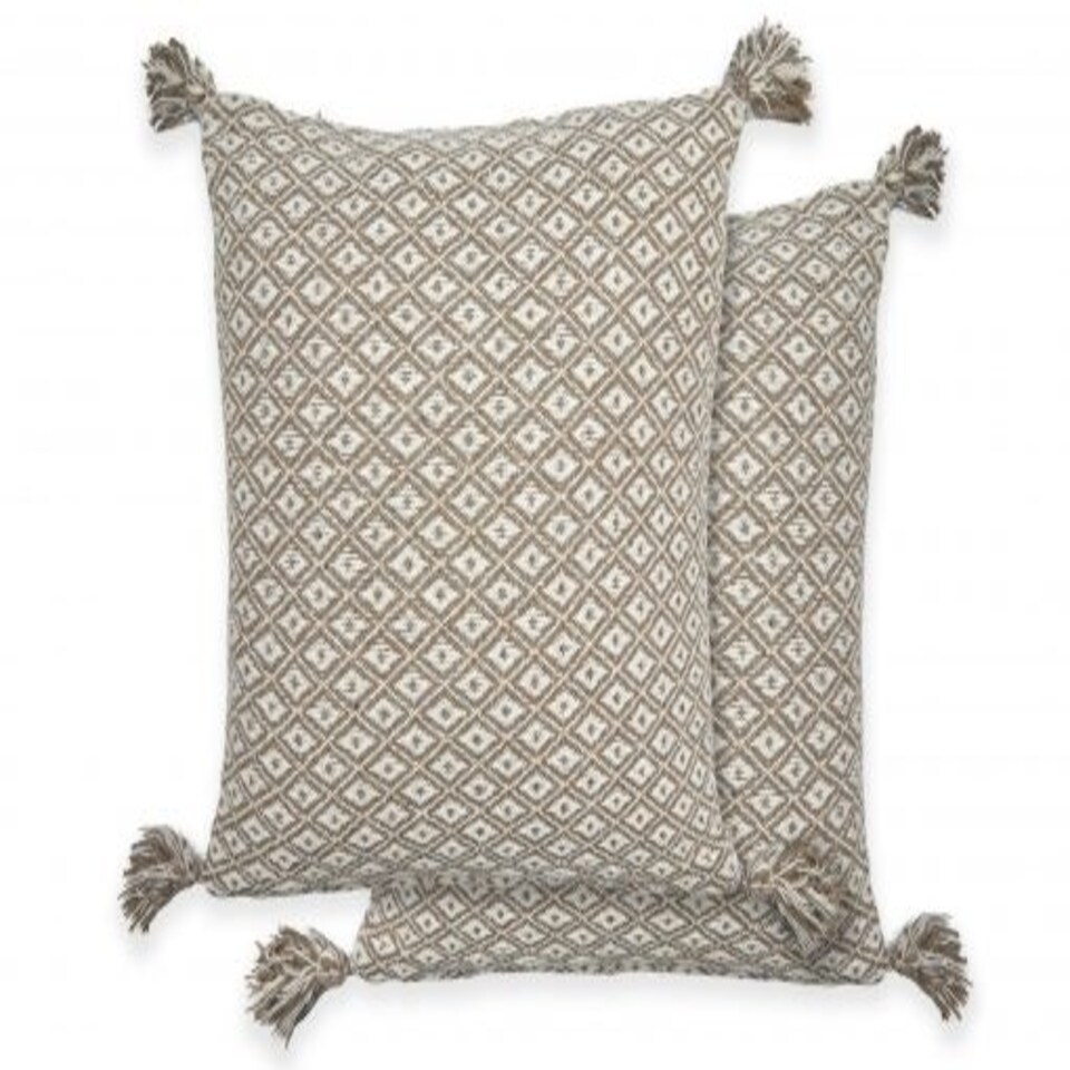 image 1 of Stockholm Cushion Cover 43cm x 43cm Taupe | Brown | Natural