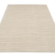 image 2 of KUKOON Grey Silver Striped Abstract Living Room Area Rug 190cm x 280cm Cream