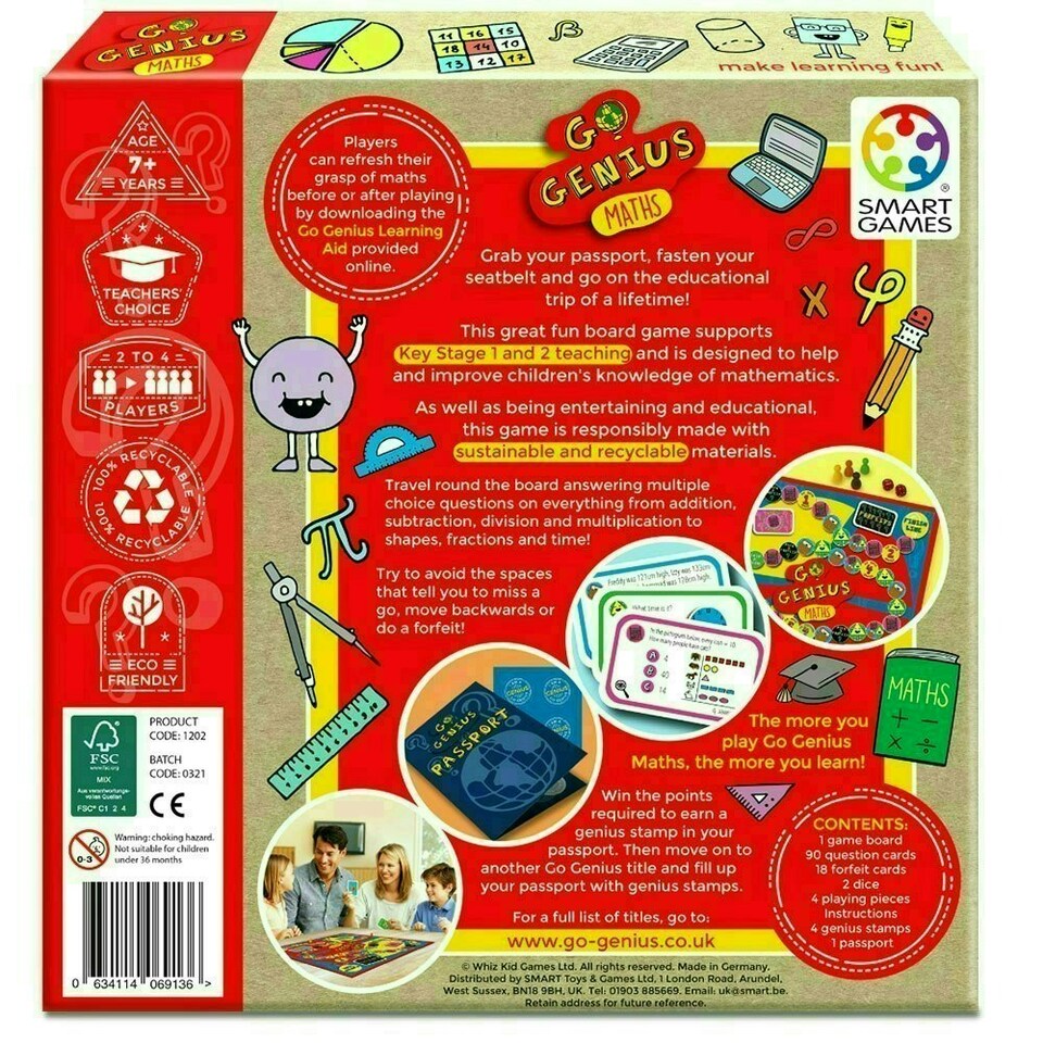 image 1 of SmartGames Go Genius Maths