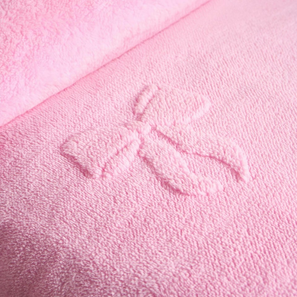 image 1 of OHS Bows Tufted Fleece Duvet Set Pink | Double