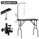 image 4 of Yaheetech 80.5 cm Wide Pet Foldable Grooming Table Black