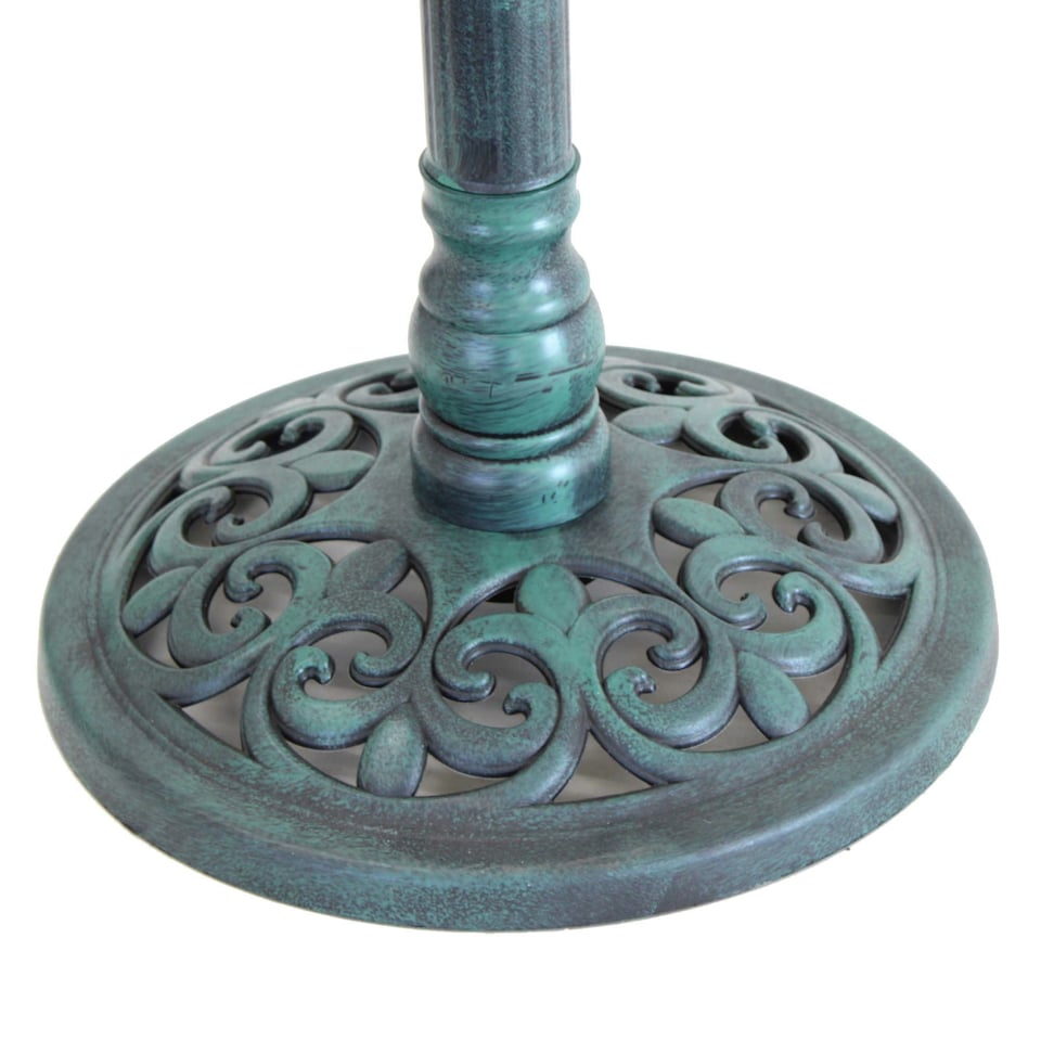 image 1 of Oypla Traditional Ornamental Garden Pedestal Bird Bath Outdoor Water