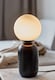 image 5 of Nordlux Notti Indoor Table Lamp Black Metal E14 Hand Blown Glass - Mains Powered, IP20 | Black | Mocha