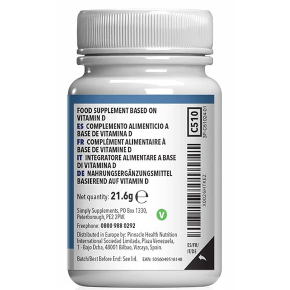 image 1 of Vegan Vitamin D3 400iu - 120 Tablets