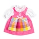 image 1 of Pink Dress With Pinafore - Small