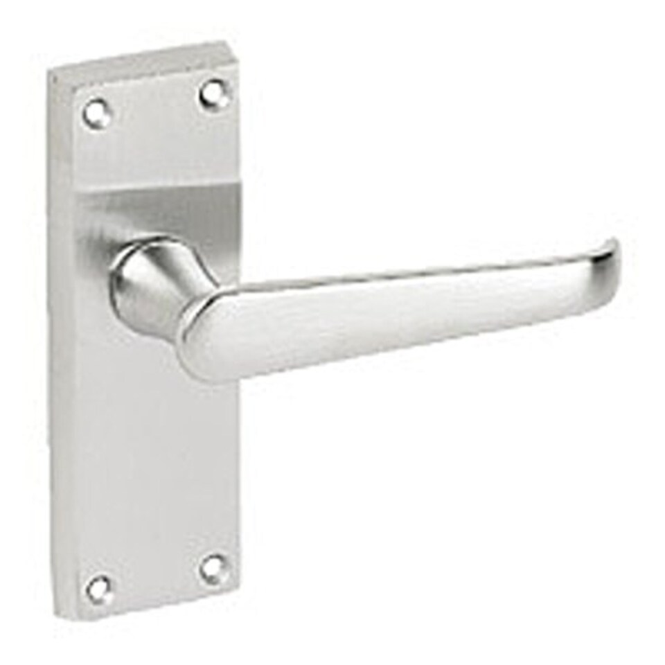 Golden Grace 8 Pairs Victorian Lever Latch Handle in Brushed Chrome with Fittings Chrome