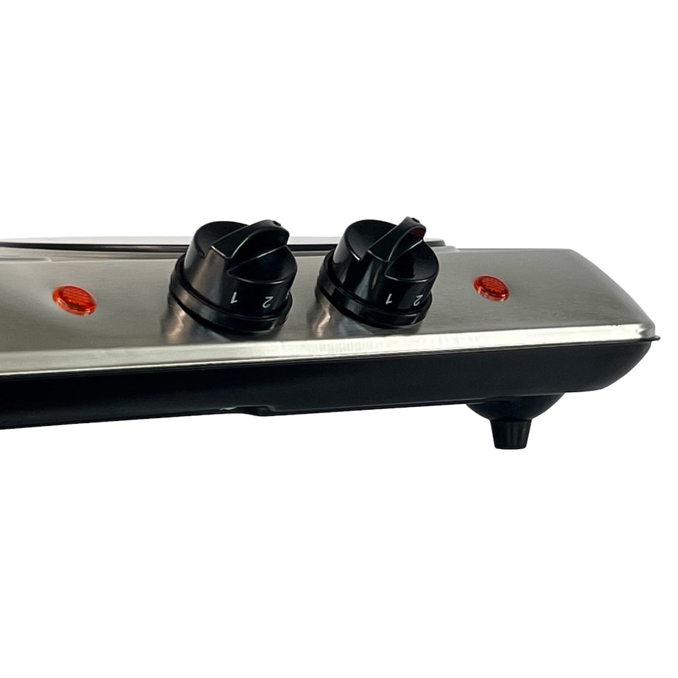 image 1 of 2000W Ceramic Portable Infrared Electric Double Hot Plate Hob
