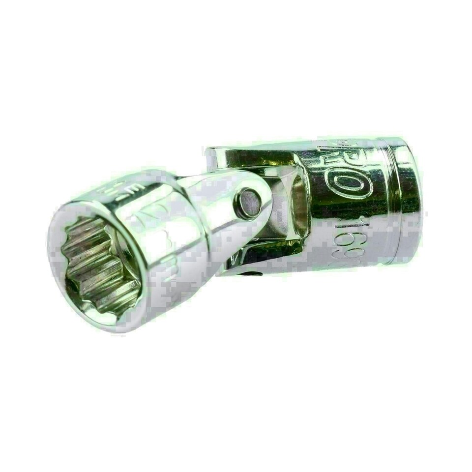 image 1 of 12mm Universal Joint Metric Socket 3/8" Drive 12 Point Flexible Wobble Knuckle