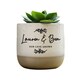 image 4 of Personalised Botanical Flecked Plant Pot