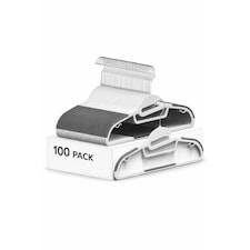 Dyzi Plastic Coat Hangers Non Slip White Pack of 100