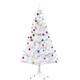 image 1 of HOMCOM 5ft Snow Artificial Christmas Tree w/ Metal Stand Decorations Home White