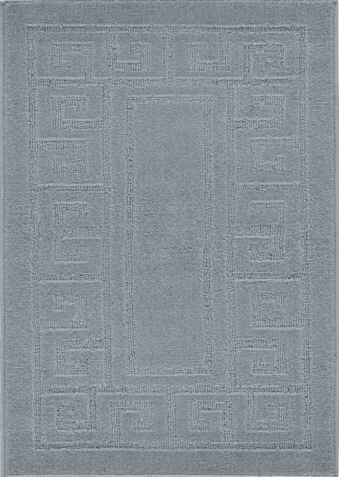 image 1 of Ivy Washable Greek Key Design Anti Slip Doormats - Runners