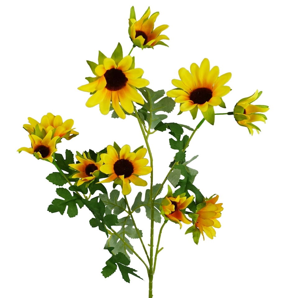 image 1 of 70cm Artificial Yellow Daisy Flower Spray