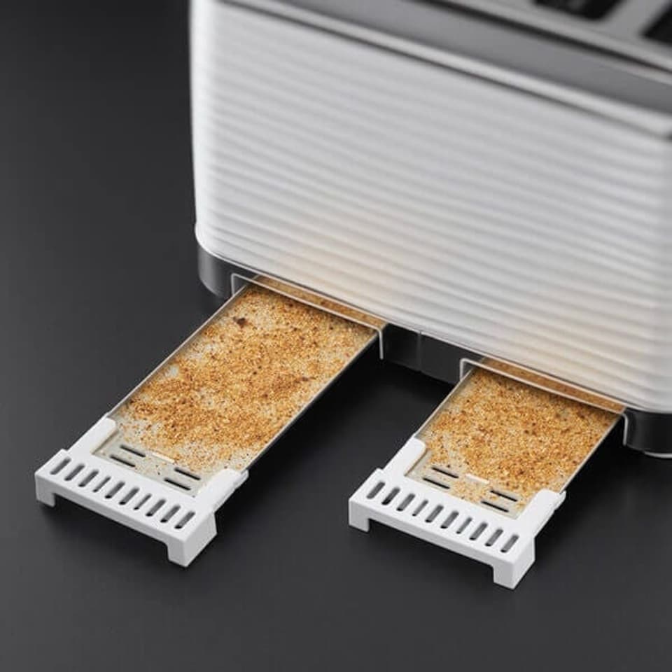 image 1 of Russell Hobbs Inspire Kettle & 4 Slice Toaster Set White