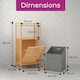 image 7 of Neo Bamboo Laundry Bin Hamper Basket Tilt Pull Out Basket Storage