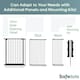 image 3 of Safetots Premium Extra Tall Room Divider, up to 370cm Wide, Black, 105cm Tall, Multi Panel Flexible Room Barrier, Room Divider with Door for Baby Black