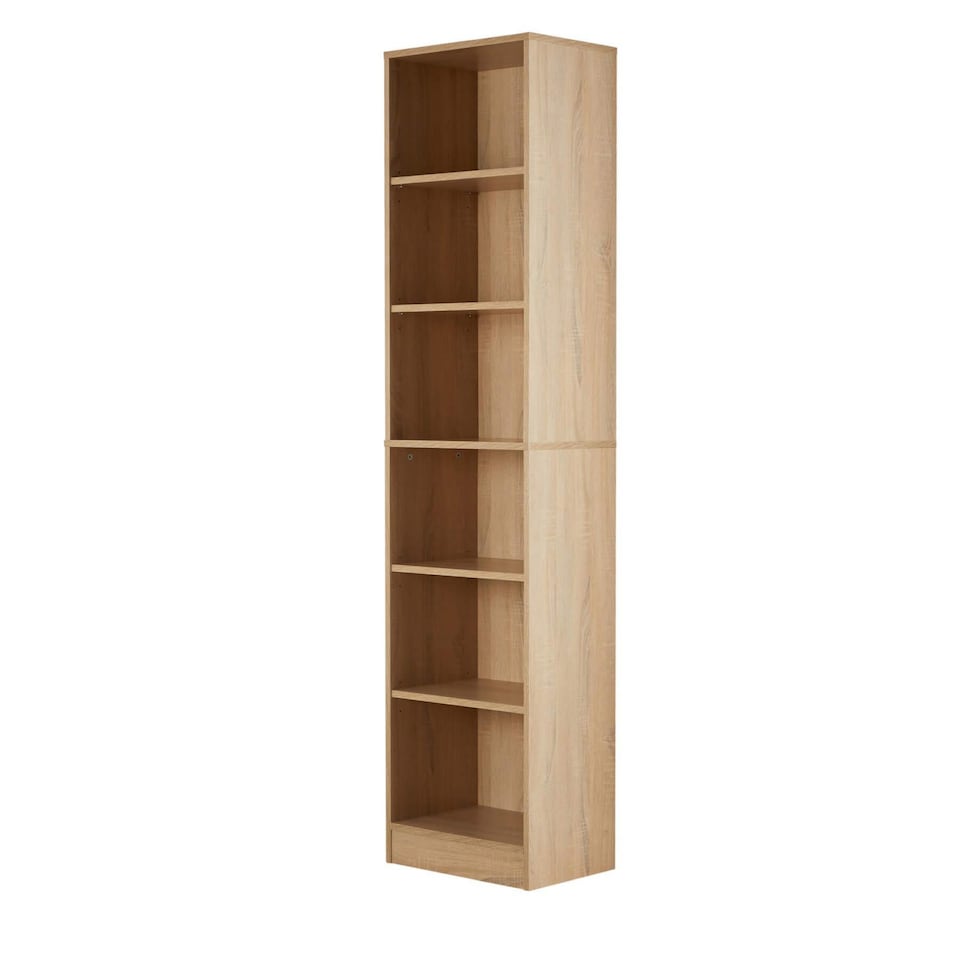 image 1 of Bookcase Display Shelf Freestanding Book Storage Unit Home Living Room Furniture | Brown