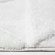 image 3 of Homescapes 100% Cotton White Bath Mat Tufted Geometric Design - 50 x 80 cm | White