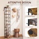 image 5 of Yaheetech 10-Layer Rustic Vintage Shoe Rack for Compact Spaces-Rustic Brown
