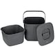 image 2 of Dihl 7 Litre Indoor Kitchen Compost Caddy Bin, with Strainer and Odour Seal, 7L, Recycle Organic Waste, Grey
