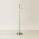 image 4 of ValueLights Modern Brushed Chrome Adjustable Swing Arm Floor Lamp Base | Chrome