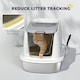 image 5 of PawHut Stainless Steel Litter Box, Enclosed Metal Cat Litter Tray with Scoop White | One Size