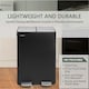 image 7 of Kitchen Rubbish Recycling Pedal Bin 60L Dual 2 Waste Compartment Black Black