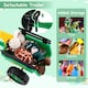 image 5 of COSTWAY Kids Ride On Excavator Pedal car Bulldozer Green