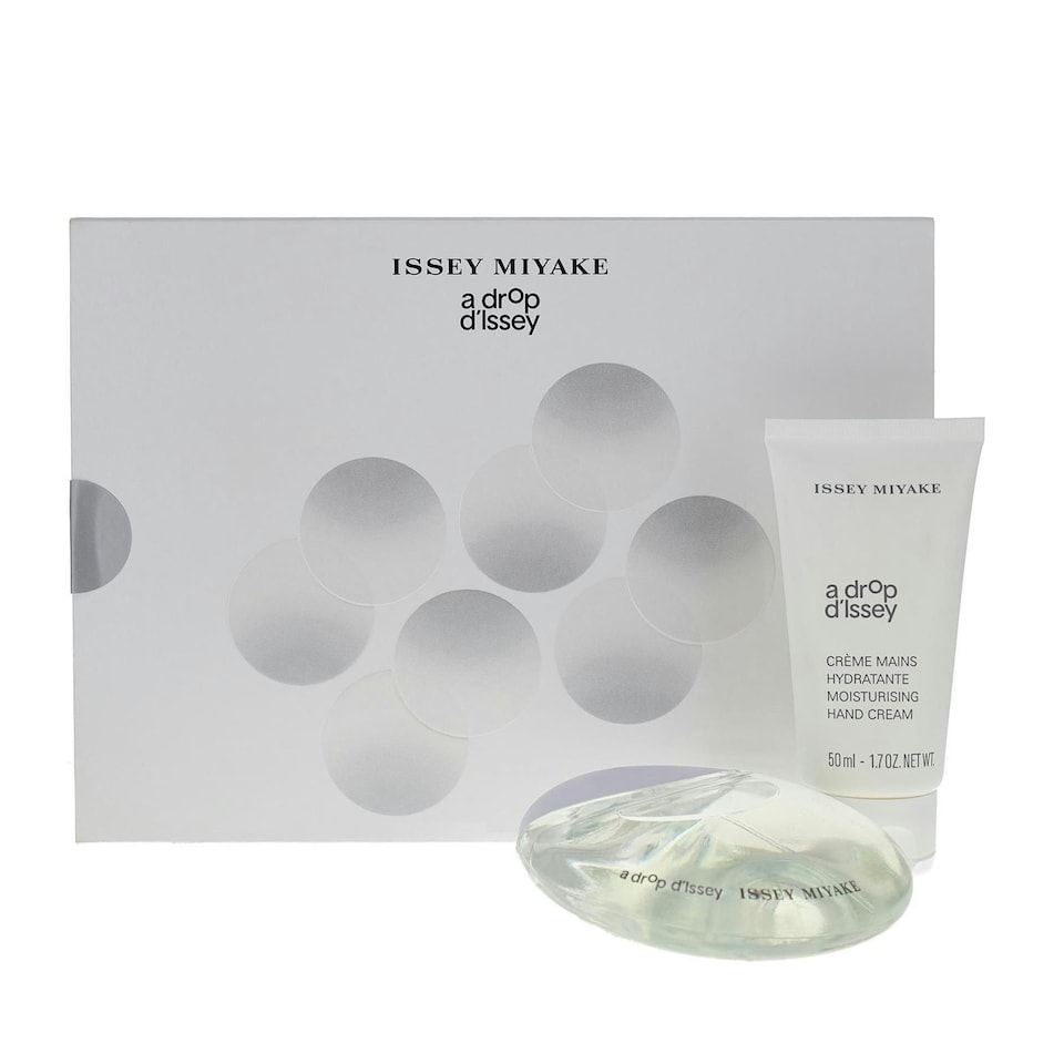 image 1 of Issey Miyake A Drop D'Issey Gift Set Eau De Parfum 50ml & Hand Cream 50ml