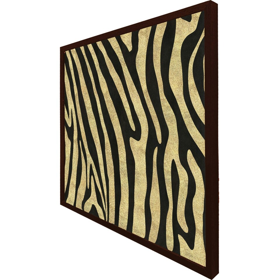image 1 of Golden zebra (Picture Frame) Black | XL