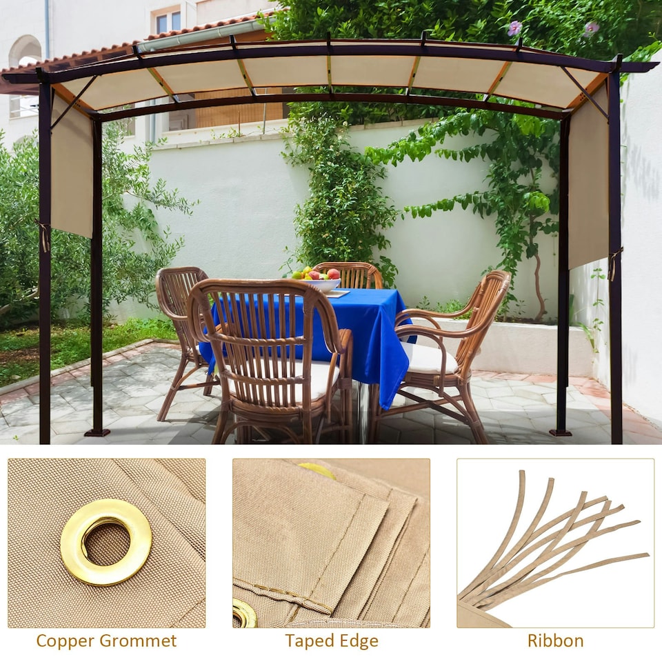 image 1 of COSTWAY Sun Block Shade Cloth 17FT x 7FT Mesh Netting w/Taped Edge | Multi
