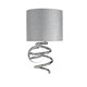 image 2 of Kasi 1 Light Polished Chrome Wall Light with Grey Shade