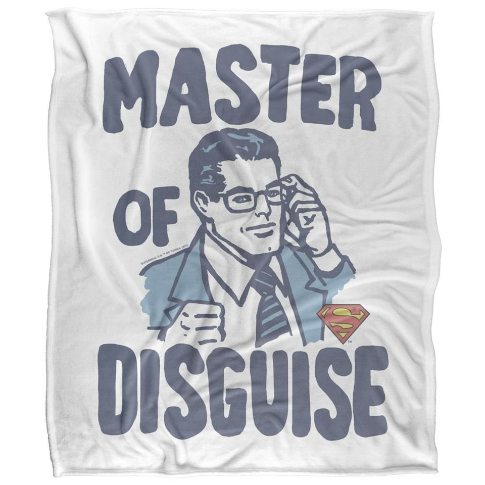 image 1 of Superman Master Of Disguise Blanket - Multicoloured - One Size