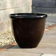image 3 of Primrose Garden Round Flower Pot Recycled Planter Black 35 x 54 x 54 cm