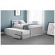 image 1 of Premier Light Grey Day Bed Single 3ft (90cm) + Pull Out Bed (Guest Bed)