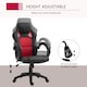 image 3 of Vinsetto Racing Gaming Chair Swivel Office Gamer Chair with Wheels, Red