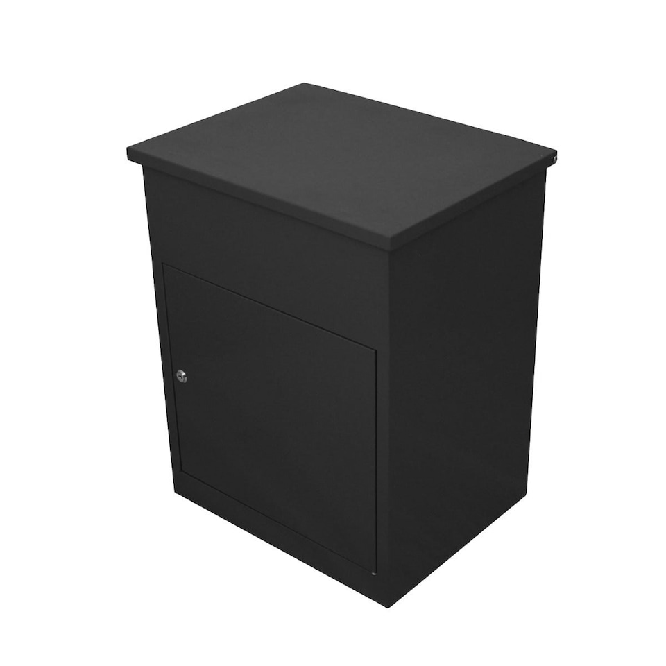 image 1 of Black Parcel Post Box