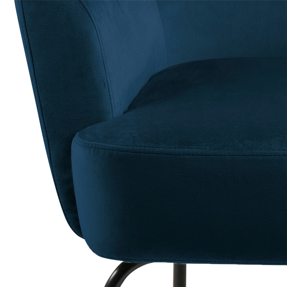 image 1 of Melissa Lounge Chair in Navy Blue