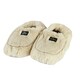 image 2 of Warmies Microwavable Slippers Almond Colour One Size